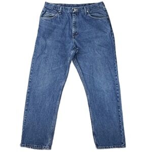 Wrangler Mens Relaxed Fit Blue Denim Jeans W36 x L32 Classic Cut Casual Everyday